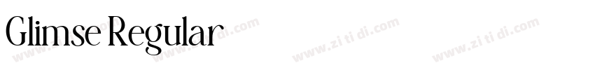 Glimse Regular字体转换 Glimse Regular字体转换
